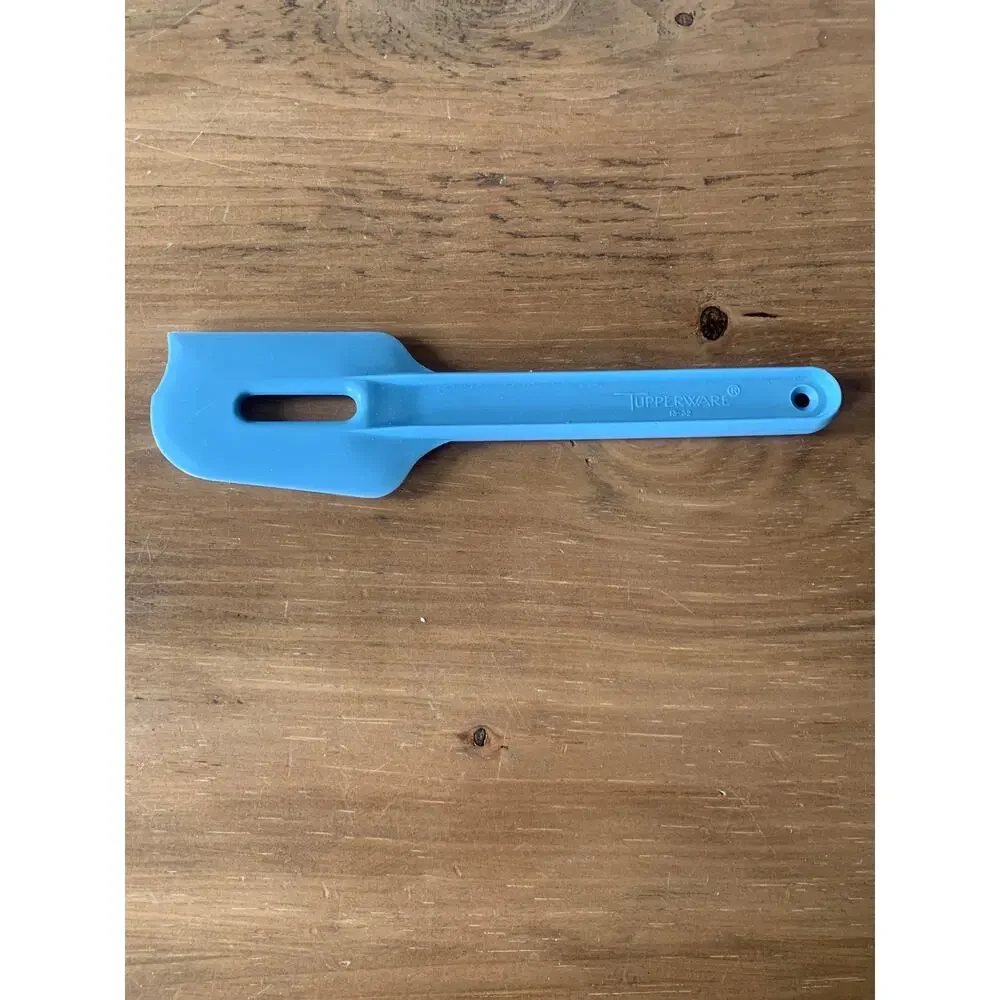 Tupperware Paddle Scraper Spatula Spreader Gadget Grey Blue #13-32